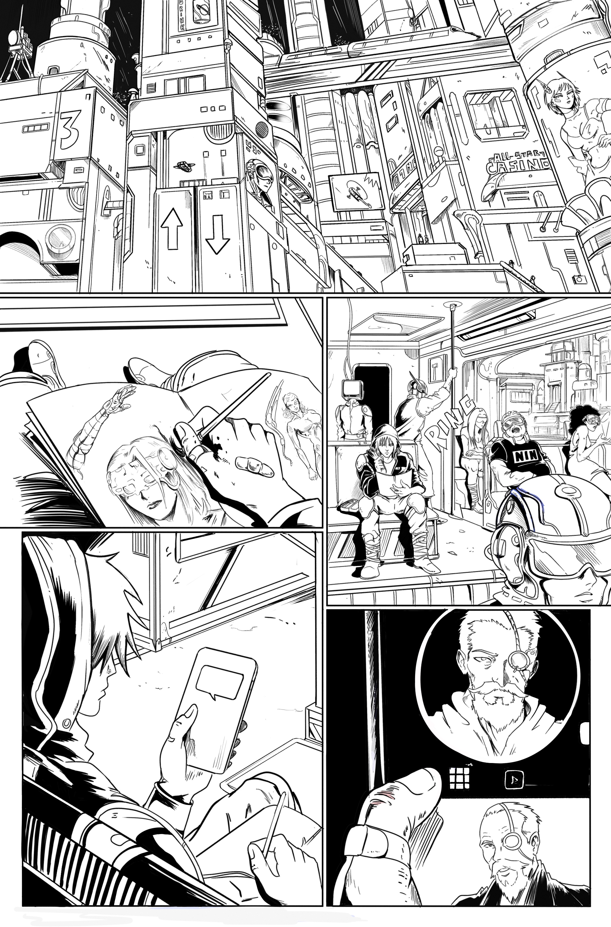 Last Drop — Page 1 B/W